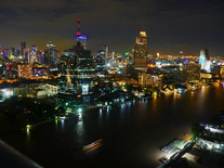 Blick über Bangkok von unserer Top-Roof-Bar